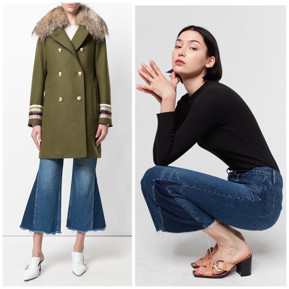 NWT 3x1 Higher Ground Gusset Flared Cropped Jeans - Picture 2 of 9